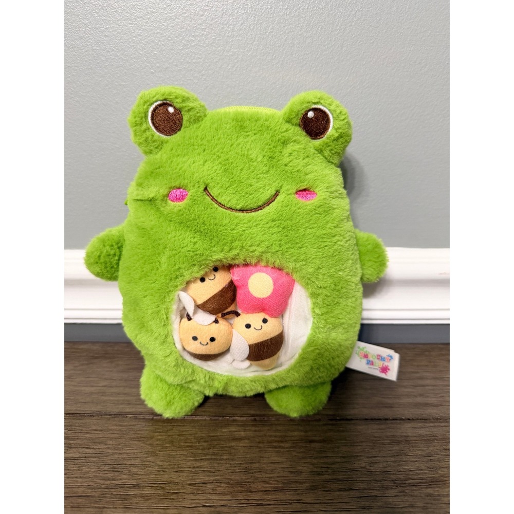 Smoochy Pals Green‎ Frog Plush Tic-Tac-Toe Activity Plush